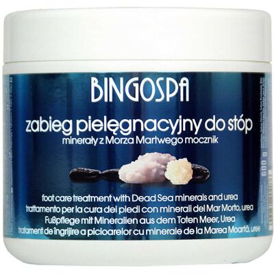 Zabieg z mocznikiem, minerałami Morza Martwego i olejkiem eukaliptusowym pielęgnacyjny do stóp BINGOSPA Dead Sea Zabieg z mocznikiem, minerałami Morza Martwego i olejkiem eukaliptusowym pielęgnacyjny do stóp BINGOSPA Dead Sea