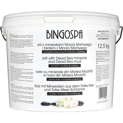 BINGOSPA Sól z minerałami Morza Martwego z błotem z Morza Martwego 12,5 kg BINGOSPA Sól z minerałami Morza Martwego z błotem z Morza Martwego 12,5 kg