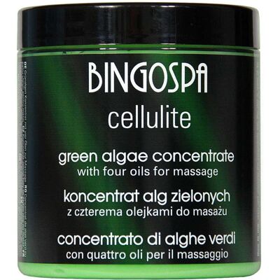 Koncentrat alg zielonych z czterema olejkami do masażu BINGOSPA cellulite Koncentrat alg zielonych z czterema olejkami do masażu BINGOSPA cellulite