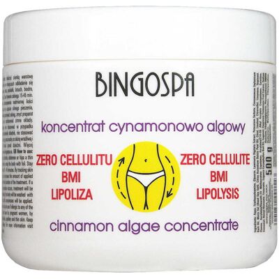 ZERO CELLULITU BMI LIPOLIZA Koncentrat cynamonowo - algowy 500 g BINGOSPA ZERO CELLULITU BMI LIPOLIZA Koncentrat cynamonowo - algowy 500 g BINGOSPA