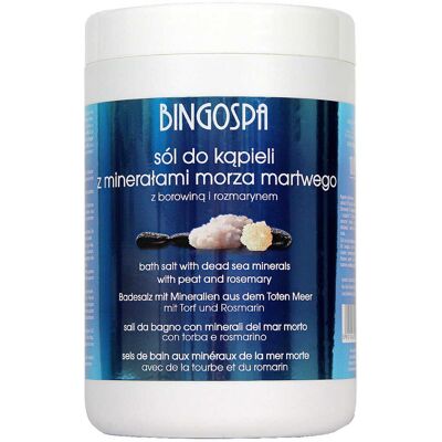 Sól z minerałami Morza Martwego z borowiną i rozmarynem BINGOSPA Dead Sea Sól z minerałami Morza Martwego z borowiną i rozmarynem BINGOSPA Dead Sea