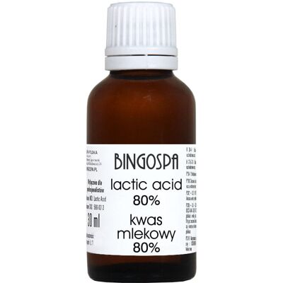 Kwas mlekowy 80% BINGOSPA 30 ml Kwas mlekowy 80% BINGOSPA 30 ml