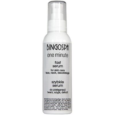 Szybkie serum twarz szyja dekolt 135 gram BINGOSPA one minute Szybkie serum twarz szyja dekolt 135 gram BINGOSPA one minute