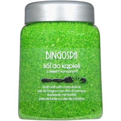 BINGOSPA Sól do kąpieli z olejkiem konopnym 850 g BINGOSPA Sól do kąpieli z olejkiem konopnym 850 g