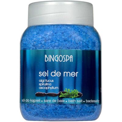 Sel de Mer Morska z algami Fucus, Spirulina i Ascophyllum 1350 g BINGOSPA Sel de Mer Morska z algami Fucus, Spirulina i Ascophyllum 1350 g BINGOSPA