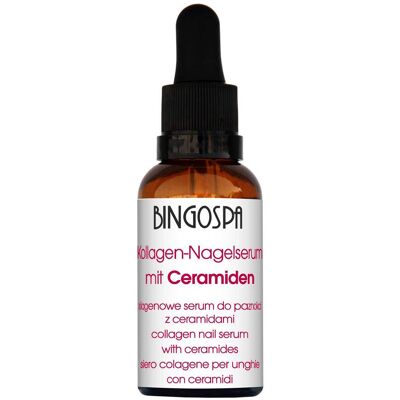 Serum kolagenowe do paznokci z ceramidami nawilżenie i wzmacnianie struktury 30 ml BINGOSPA Serum kolagenowe do paznokci z ceramidami nawilżenie i wzmacnianie struktury 30 ml BINGOSPA