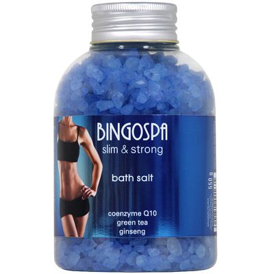 Sól do kąpieli koenzym Q10 zielona herbata żeń-szeń BINGOSPA slim&strong Sól do kąpieli koenzym Q10 zielona herbata żeń-szeń BINGOSPA slim&strong