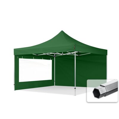 TOOLPORT 4x4 m Namiot Ekspresowy PROFESSIONAL Alu 40mm, ze ścianami bocznymi, okna panoramiczne, ciemnozielony - (600186) TOOLPORT 4x4 m Namiot Ekspresowy PROFESSIONAL Alu 40mm, ze ścianami bocznymi, okna panoramiczne, ciemnozielony - (600186)
