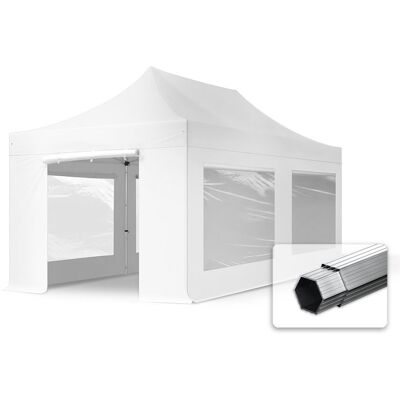 TOOLPORT 3x6 m Namiot Ekspresowy PROFESSIONAL Alu 40 mm, ze ścianami bocznymi, okna panoramiczne , biały - (600225) TOOLPORT 3x6 m Namiot Ekspresowy PROFESSIONAL Alu 40 mm, ze ścianami bocznymi, okna panoramiczne , biały - (600225)