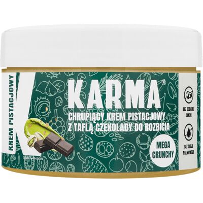 Karma Bars Krem Pistacjowy z czekoladą 200g Karma Bars Krem Pistacjowy z czekoladą 200g