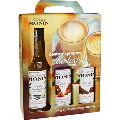 Monin Maxi Coffee Set 3 x 0,25 l - Zestaw kawowy Monin Maxi Coffee Set 3 x 0,25 l - Zestaw kawowy