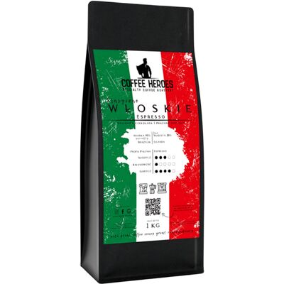 Coffee Heroes Roastery Włoskie Espresso 1 kg Coffee Heroes Roastery Włoskie Espresso 1 kg