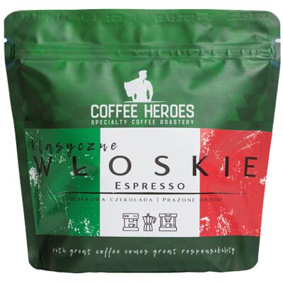Coffee Heroes Roastery Włoskie Espresso 0,25 kg Coffee Heroes Roastery Włoskie Espresso 0,25 kg