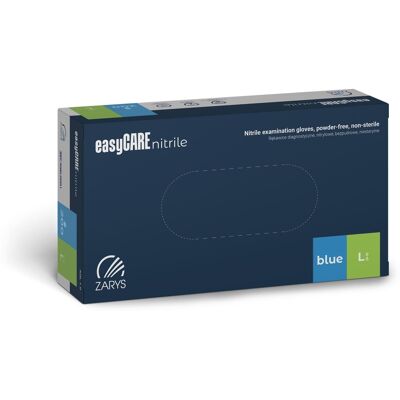 ZARYS Rękawiczki easyCare Nitrylowe Bezpudrowe BLUE 100szt L ZARYS Rękawiczki easyCare Nitrylowe Bezpudrowe BLUE 100szt L