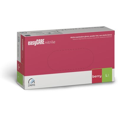 ZARYS Rękawiczki easyCare Nitrylowe Bezpudrowe BERRY 100szt L ZARYS Rękawiczki easyCare Nitrylowe Bezpudrowe BERRY 100szt L