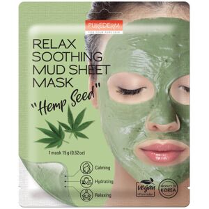 PUREDERM Kojąca maseczka błotna z nasionami z konopi 15g PUREDERM Kojąca maseczka błotna z nasionami z konopi 15g