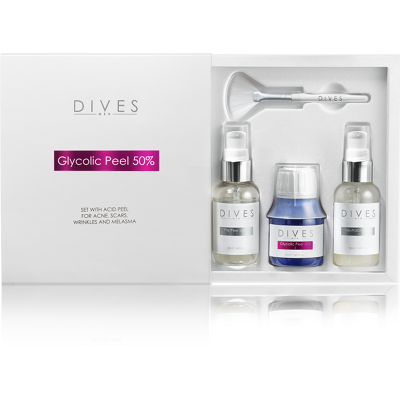 DIVES MED - SET Glycolic Peel 50% - kwas glikolowy 50ml DIVES MED - SET Glycolic Peel 50% - kwas glikolowy 50ml
