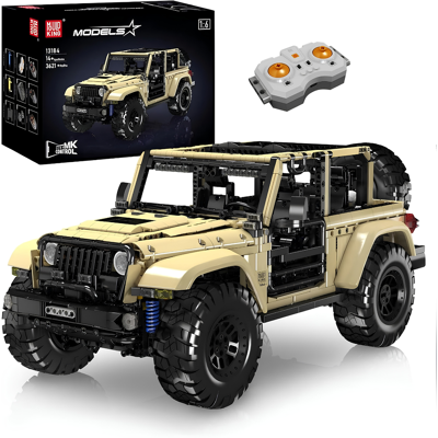 Mould King 13184 Techniczne Zabawki Samochodowe - Model SUV Wrangler zdalnie sterowany RC Mould King 13184 Techniczne Zabawki Samochodowe - Model SUV Wrangler zdalnie sterowany RC