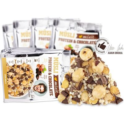 Mixit Proteinowe musli Adama Ondry z czekoladą do kieszeni (5 szt.) Mixit Proteinowe musli Adama Ondry z czekoladą do kieszeni (5 szt.)