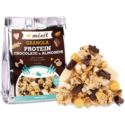 Mixit Proteinowa granola z pieca - Czekolada i migdały do kieszeni Mixit Proteinowa granola z pieca - Czekolada i migdały do kieszeni