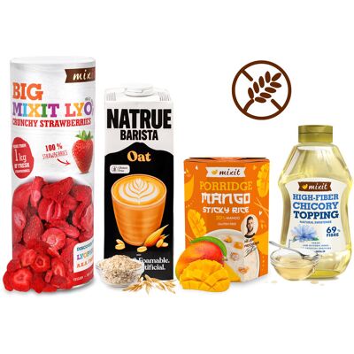 Mixit Bezglutenowy zestaw śniadaniowy - Mango i truskawka Mixit Bezglutenowy zestaw śniadaniowy - Mango i truskawka
