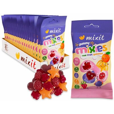 Mixit Owocowe Mixies - naturalne żelki mix smaków (20 szt.) Mixit Owocowe Mixies - naturalne żelki mix smaków (20 szt.)