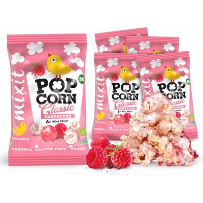 Mixit BIO popcorn do kieszeni - Malina (5 szt. x 13 g) Mixit BIO popcorn do kieszeni - Malina (5 szt. x 13 g)