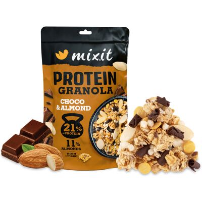 Mixit Proteinowa granola z pieca - Czekolada i migdały Mixit Proteinowa granola z pieca - Czekolada i migdały