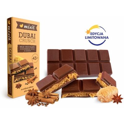 Świąteczna dubajska czekolada Mixit z piernikowym nadzieniem Świąteczna dubajska czekolada Mixit z piernikowym nadzieniem