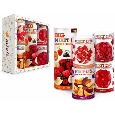 Mixit Zestaw podarunkowy - Chrupiące owoce - bestsellery Mixit Zestaw podarunkowy - Chrupiące owoce - bestsellery