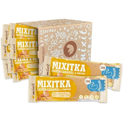 Proteinowe Mixitki BEZ GLUTENU - Słony karmel (9 szt.) Proteinowe Mixitki BEZ GLUTENU - Słony karmel (9 szt.)