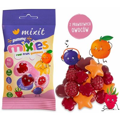 Mixit Owocowe Mixies - naturalne żelki mix smaków Mixit Owocowe Mixies - naturalne żelki mix smaków