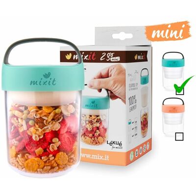 Mini Mixit 2go - pojemnik na przekąski 400 ml (miętowy) Mini Mixit 2go - pojemnik na przekąski 400 ml (miętowy)