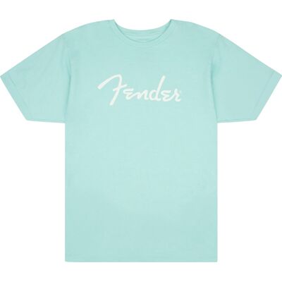 Fender Spaghetti Logo T-Shirt Daphne Blue M Fender Spaghetti Logo T-Shirt Daphne Blue M