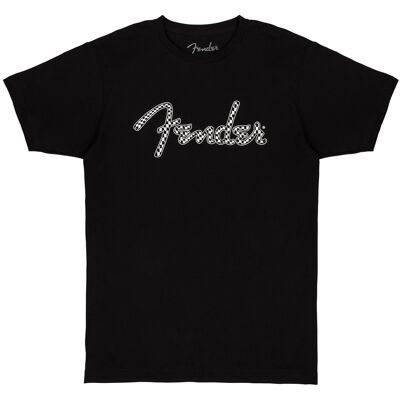 Fender Spaghetti Wavy Checker Logo Tee Black XXL Fender Spaghetti Wavy Checker Logo Tee Black XXL