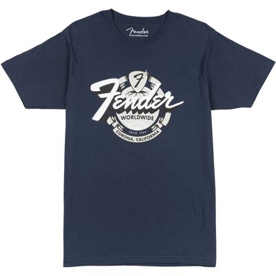 Fender World Wide Tee Vintage Navy XXL Fender World Wide Tee Vintage Navy XXL