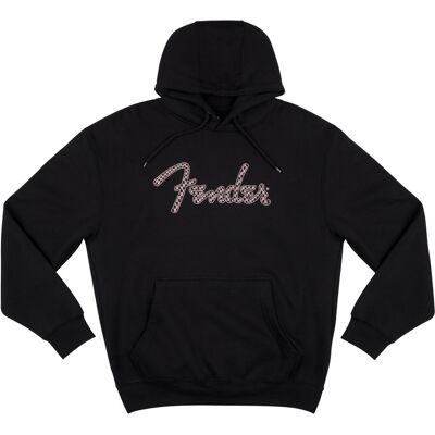 Fender Spaghetti Logo Wavy Checker Hoodie Pink XXL Fender Spaghetti Logo Wavy Checker Hoodie Pink XXL