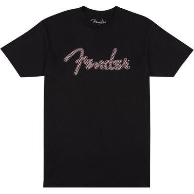 Fender Spaghetti Logo Wavy Checker Tee Pink S Fender Spaghetti Logo Wavy Checker Tee Pink S