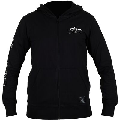 Zildjian Lightweight Zip Hoodie Black Small Zildjian Lightweight Zip Hoodie Black Small