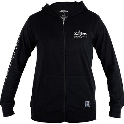 Zildjian Lightweight Zip Hoodie Black XL Zildjian Lightweight Zip Hoodie Black XL