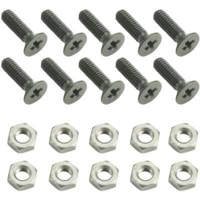 Adam Hall Hardware 5420 M10 AH - Zestaw 10 śrub krzyżakowych M3 x 10mm z nakrętką Adam Hall Hardware 5420 M10 AH - Zestaw 10 śrub krzyżakowych M3 x 10mm z nakrętką