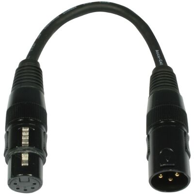 Adapter DMX American DJ AC-DMXT/3M5F - 3 Pin do 5 Pin, Metal, Czarny Adapter DMX American DJ AC-DMXT/3M5F - 3 Pin do 5 Pin, Metal, Czarny