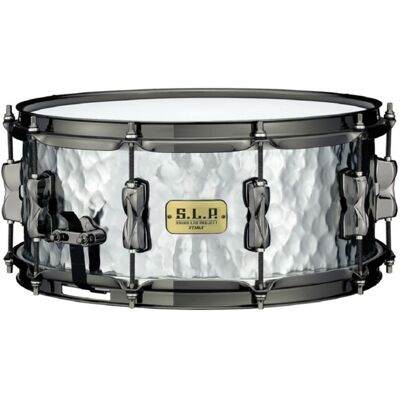 Tama 14" x 6" S.L.P. Expressive Hammered Steel Snare Drum Tama 14" x 6" S.L.P. Expressive Hammered Steel Snare Drum