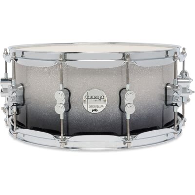 PDP 14" x 6,5" Concept Maple Silver to Black Fade Lacquer PDP 14" x 6,5" Concept Maple Silver to Black Fade Lacquer