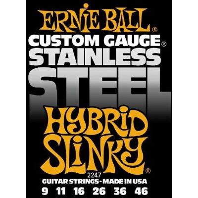 Ernie Ball 2247 Stainless Steel Hybrid Slinky Ernie Ball 2247 Stainless Steel Hybrid Slinky