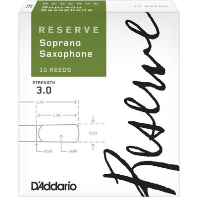 D'Addario Rico Reserve Soprano Sax - 10 - 3,0 D'Addario Rico Reserve Soprano Sax - 10 - 3,0
