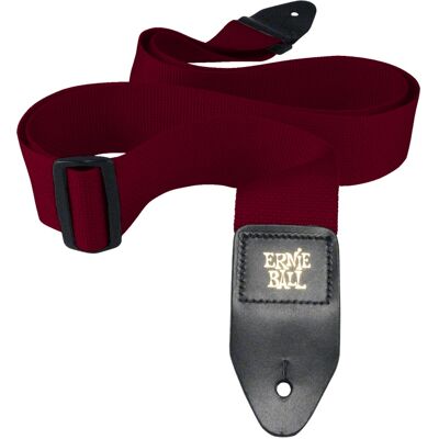Ernie Ball Polypro Strap Burgundy Ernie Ball Polypro Strap Burgundy