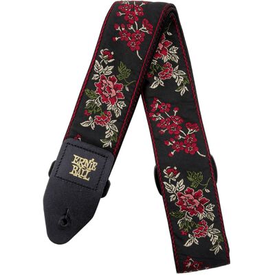 Ernie Ball Red Rose Strap Ernie Ball Red Rose Strap