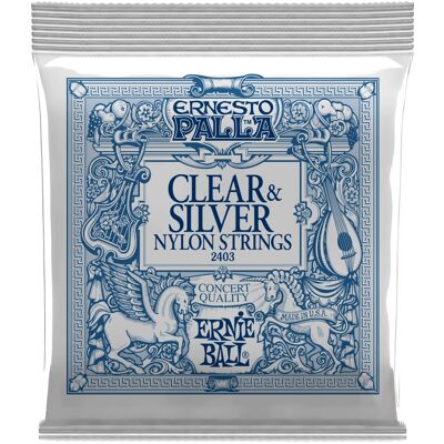 Ernie Ball 2403 Ernesto Palla Clear & Silver Ernie Ball 2403 Ernesto Palla Clear & Silver