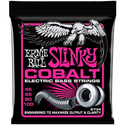 Ernie Ball 2734 Super Slinky Cobalt Electric Bass 45-100 Ernie Ball 2734 Super Slinky Cobalt Electric Bass 45-100